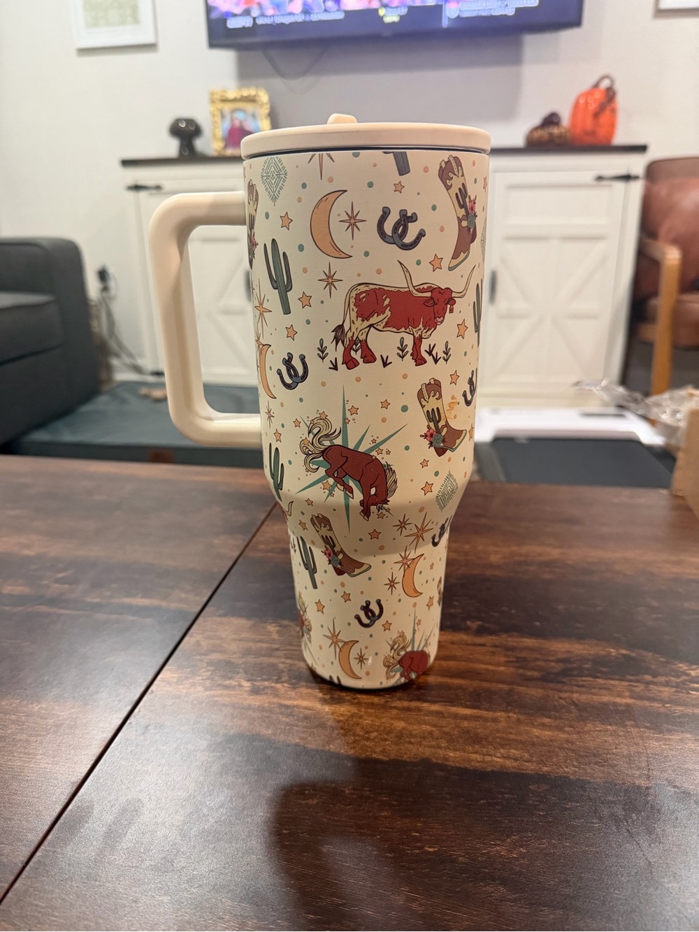Rodeo 40oz HydroJug Cream Travel Tumbler